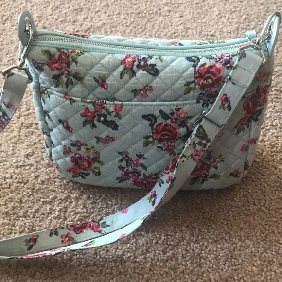 Vera Bradley Water Bouquet pattern crossbody shoulder bag - Picture 6 of 11